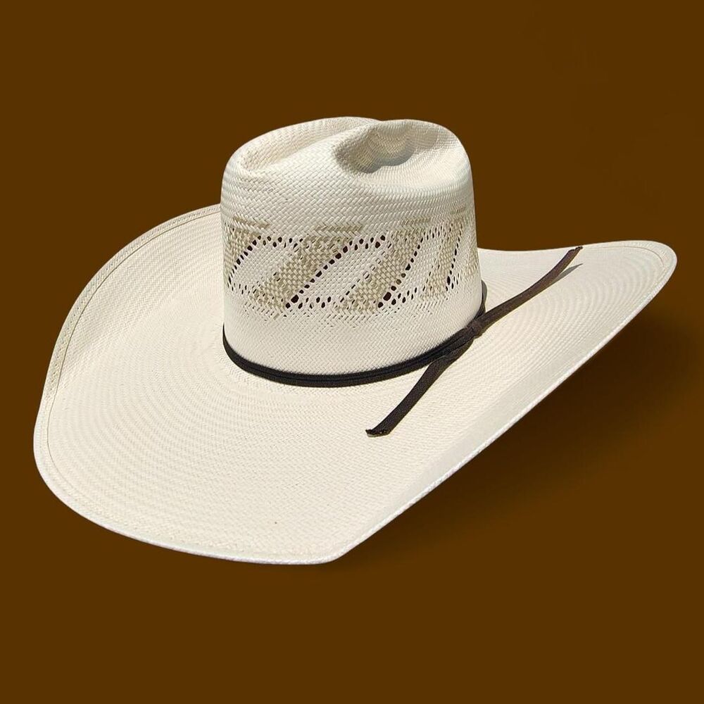 Rodeo King Ivory The Wind Shantung 4 1/2in. Brim Straw Cowboy Hat Size 6 7/8